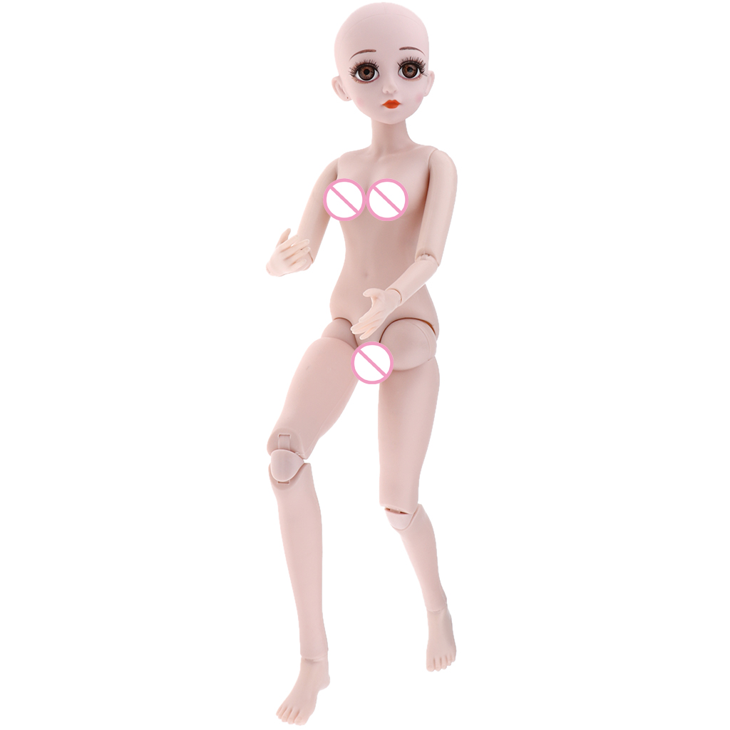1/3 13 Jointed Female  Body DIY Custom For BJD 60cm Doll With Music