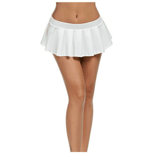 Jupe Plissée Ultra Courte Eisnnu - 25cm - Noir - Polyester/Élasthanne - Pour Soirée Ou Cosplay