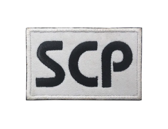 SCP Foundation Logo Magic Patch Embroidered SCP Tactical Vest Patch Nature  Hobby Armband Embroidery Hook and Ring Sewing Patches - AliExpress