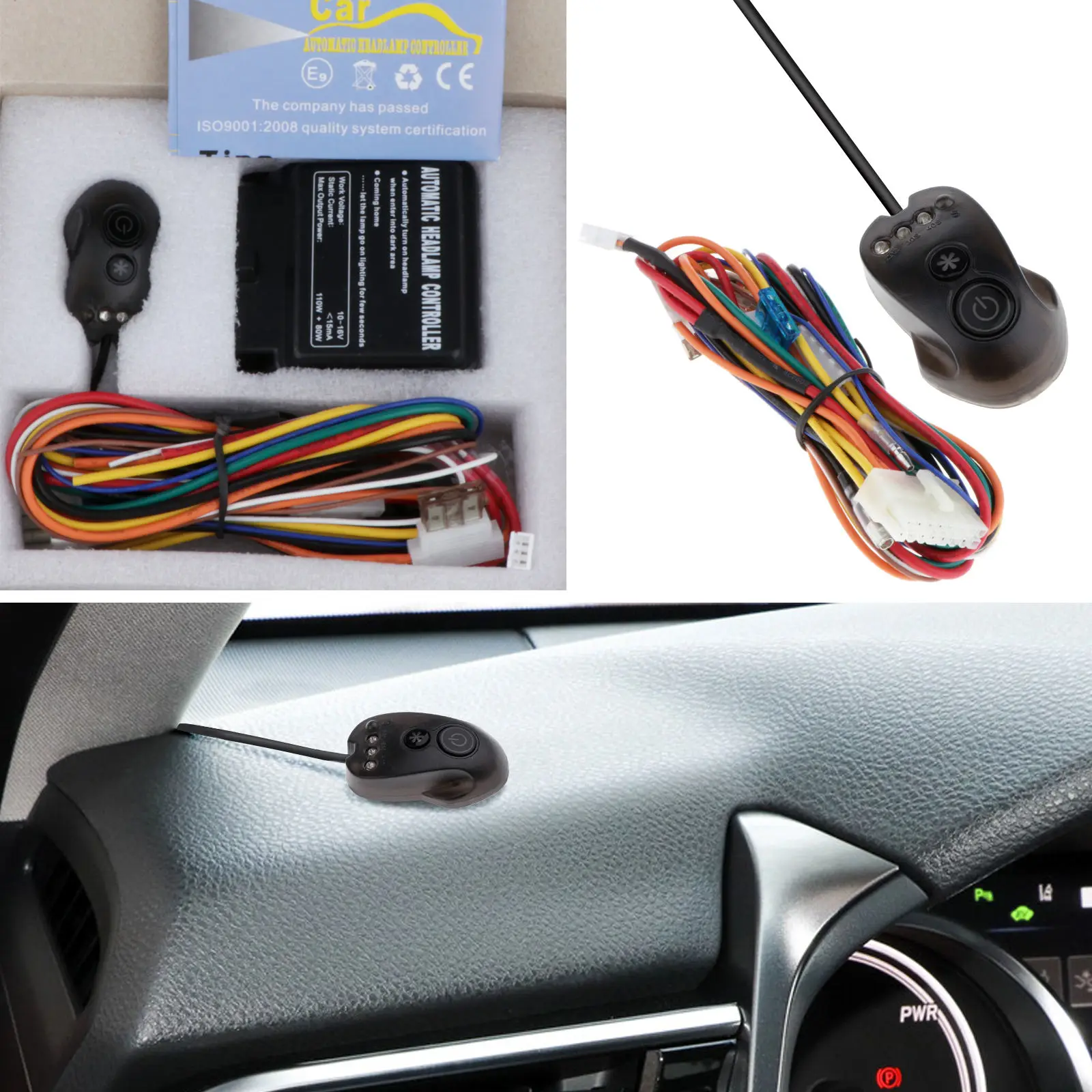 Universal Car Headlight Head Lamp Automatic on OFF Switch Light Sensor Kit