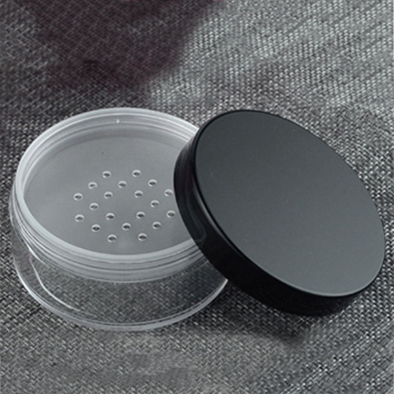 Best of 30g / 50g Plastic Loose Powder Jar With Sifter Empty Cosmetic Container Black Matte Cap Makeup Compact Portable Loose Powder Box Reviews & Tips