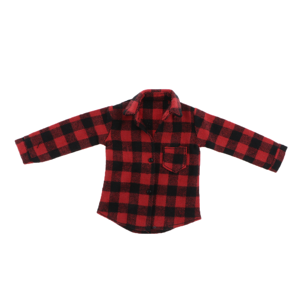 1/6 Scale Male Soldier Red Check Coat for 12 Inch //Enterbay/TC/Dragon