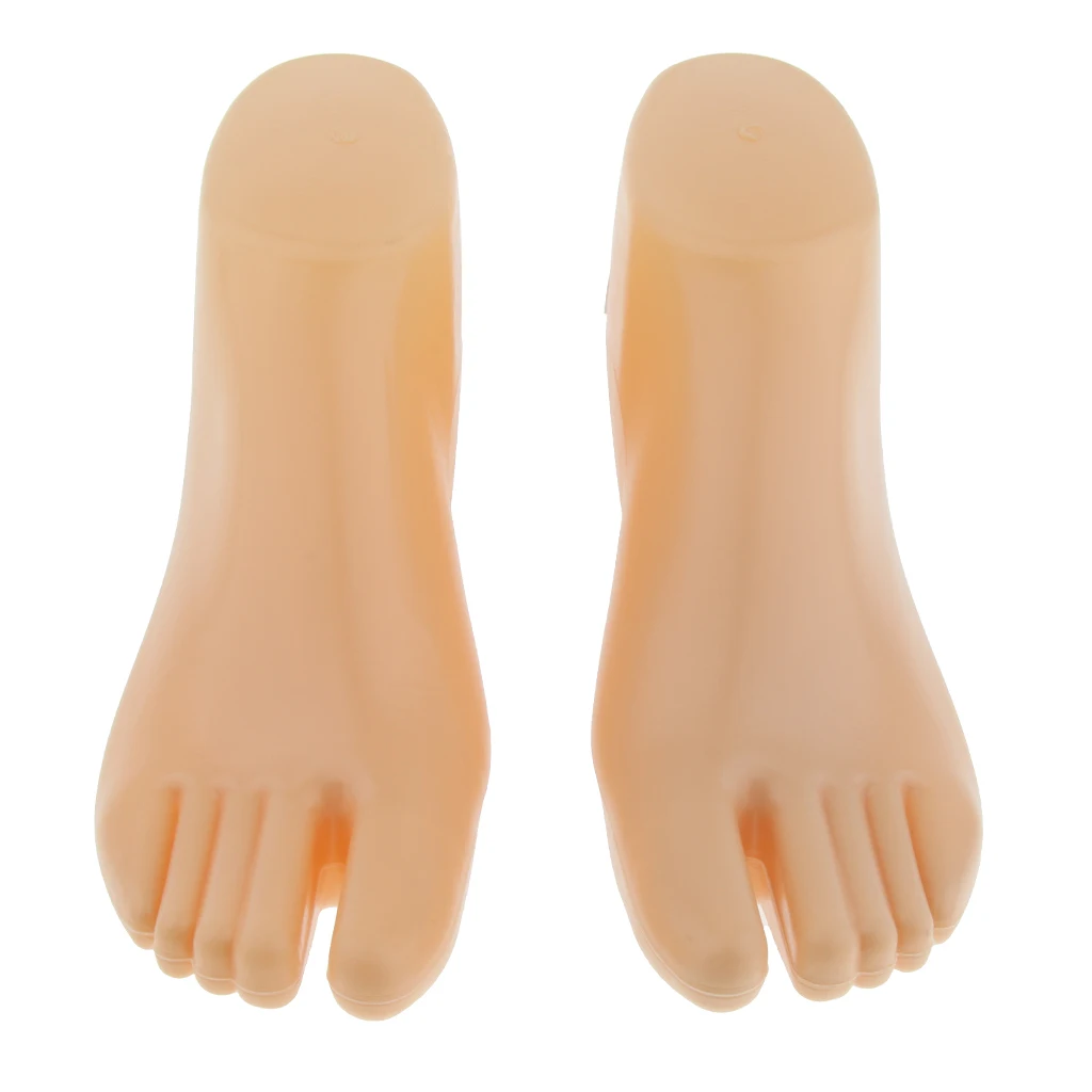 One Pair Man Feet Display Male Mannequin Foot Model Shows Socks Shoe Holder
