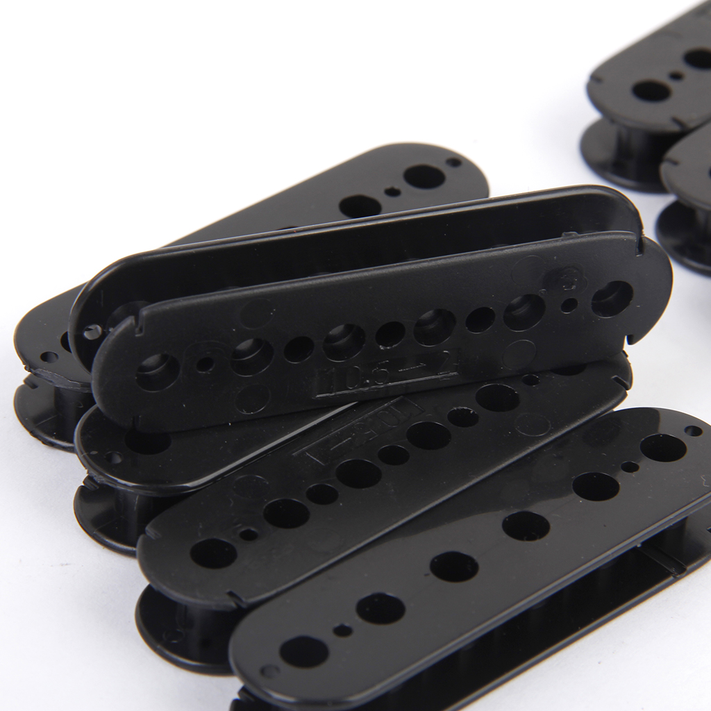 10 pcs ABS Humbucker Screw Side Guitar Pickup Bobbin Black 52mm Hole Spacing