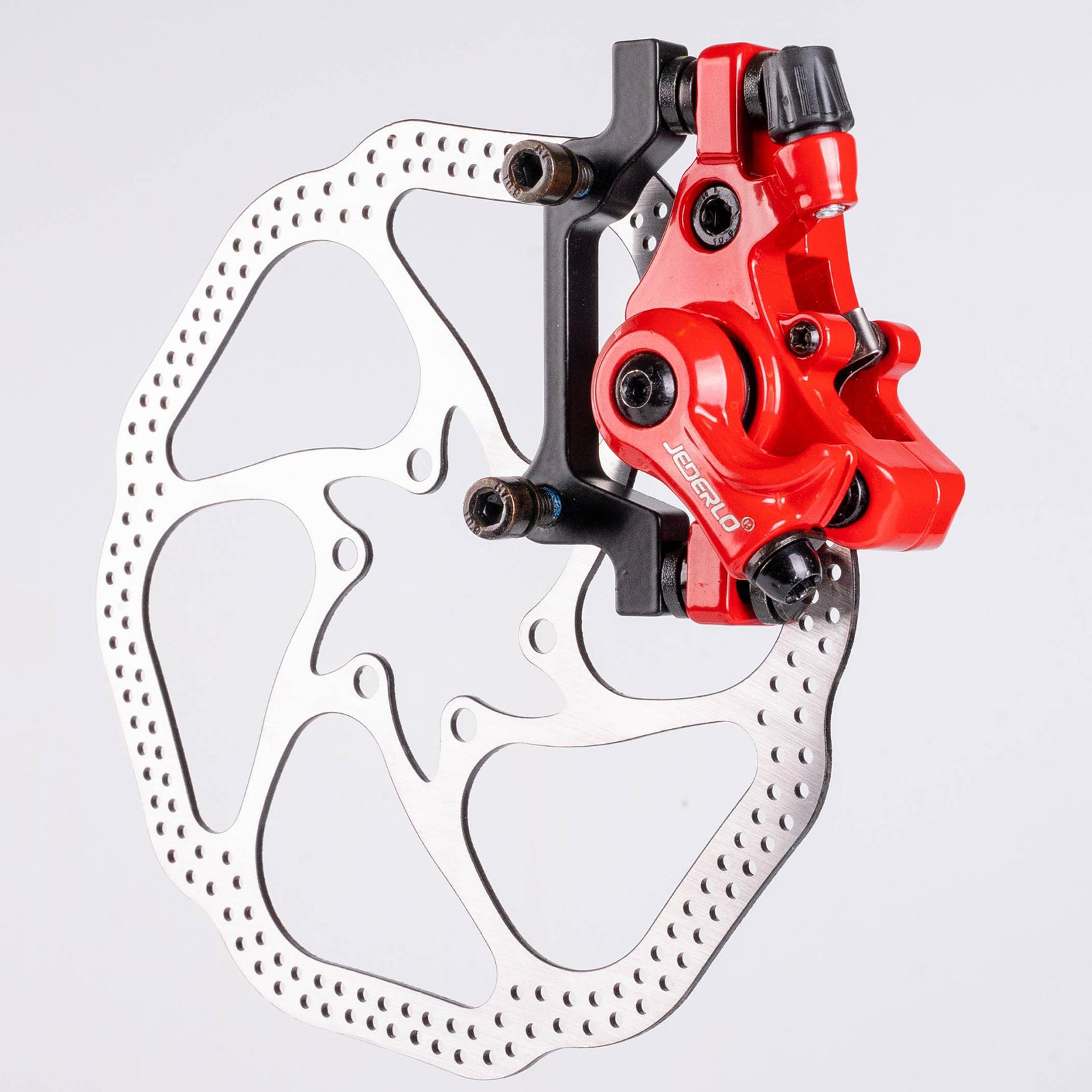 Bike Mechanical Disc Brake Calipers Universal Solid Aluminium Alloy Bicycle Front Rear Brake Caliper Component Accessories