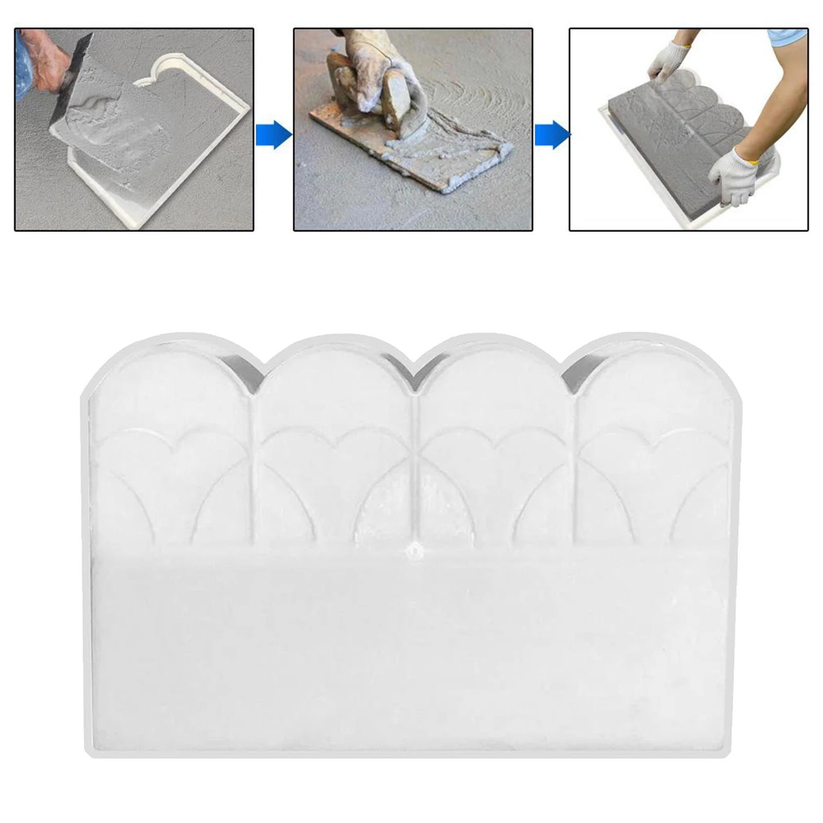 Garden Fence Mould Concrete Plaster Fence Paving Molds Reusable Decorative