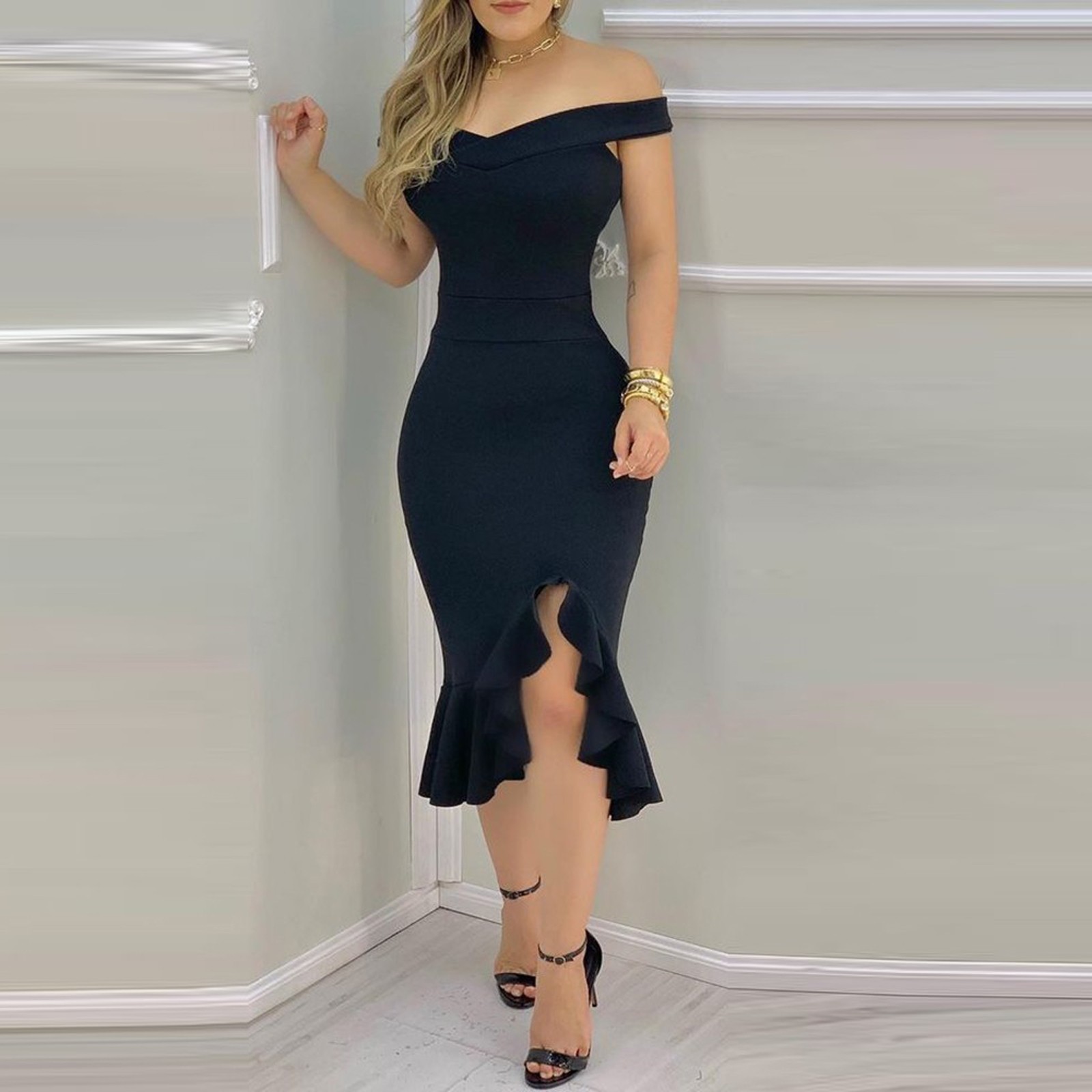 moda feminina noite vestido de festa bodycon