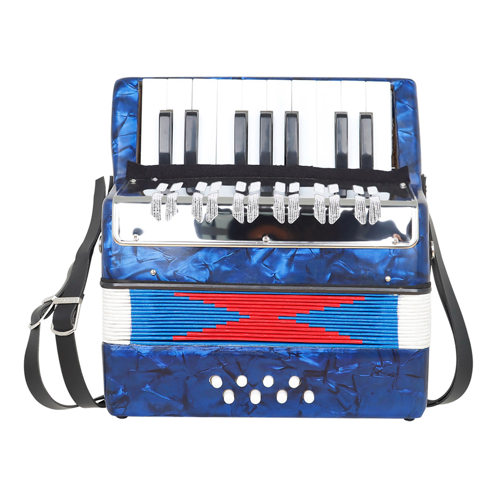 Professional 17 Key 8 Bass Piano Accordion Keyboard Instrument for Performance