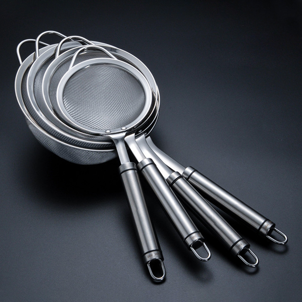 4 pçs peneira ferramenta de cozinha malha