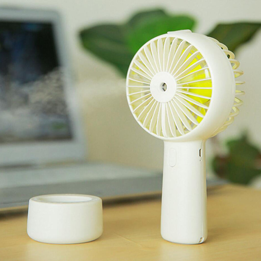 Portable Water Spray Mist Fan Electric USB Rechargeable Handheld Mini Fan Cooling Air Conditioner Humidifier for Outdoor Travel