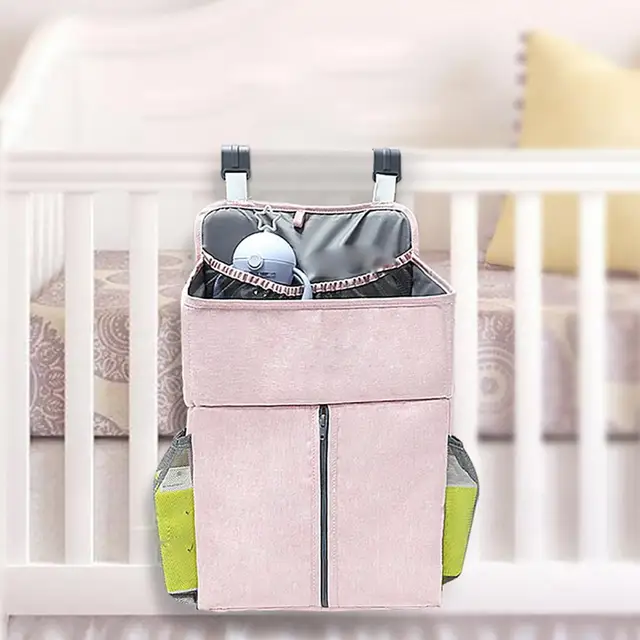 Sunveno-organizador de cuna para bebé, bolsa de almacenamiento colgante  para ropa de bebé, organizador de Caddy para ropa de cama esencial, bolsa  de pañales - Historial de precios y revisión
