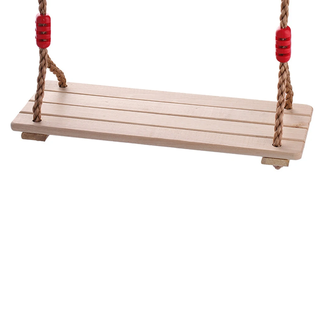 Wooden Swing Seat for Children Adults Outdoor Indoor Swing Seat