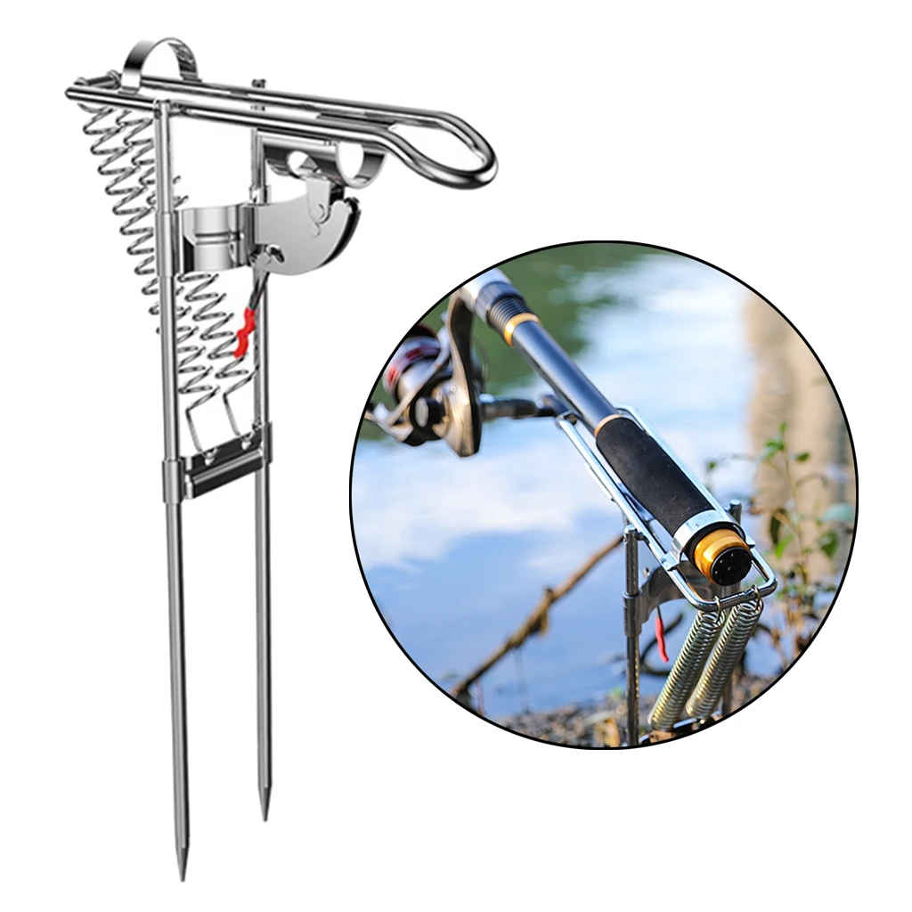 Outdoor Travel Automatic Fishing Rod Holder Rack Stand Fish Pole Bracket Ground Support Fishing Supplies