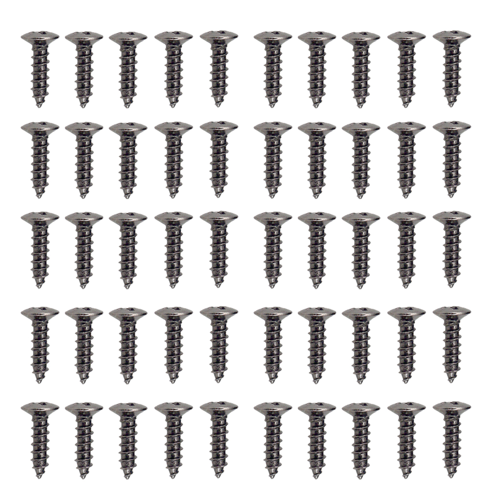50 Pack Guitar Bass Pickguard Screws for  ST Squier SQ Guitar Parts
