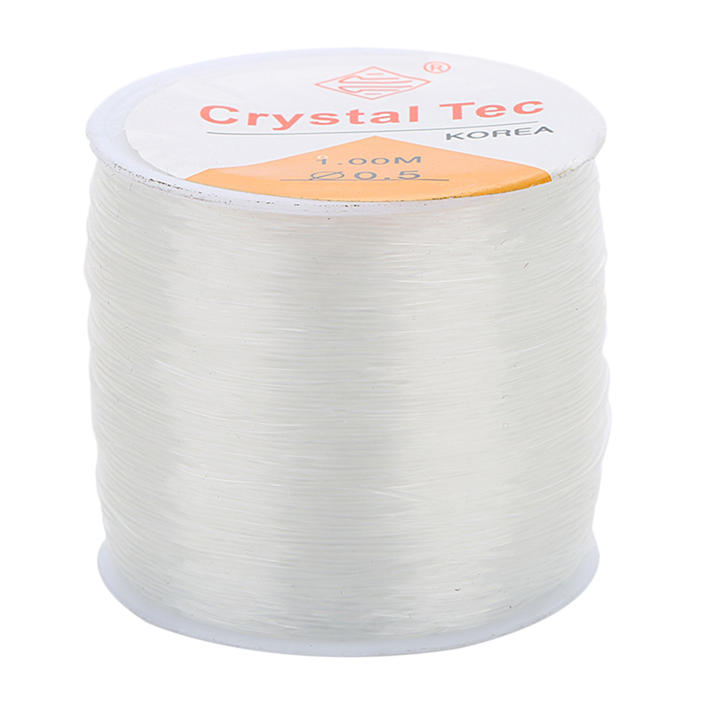 1 Roll of Elastic Jewelry Thread, Rubber Thread, Transparent Thread for Pearl Jewelry