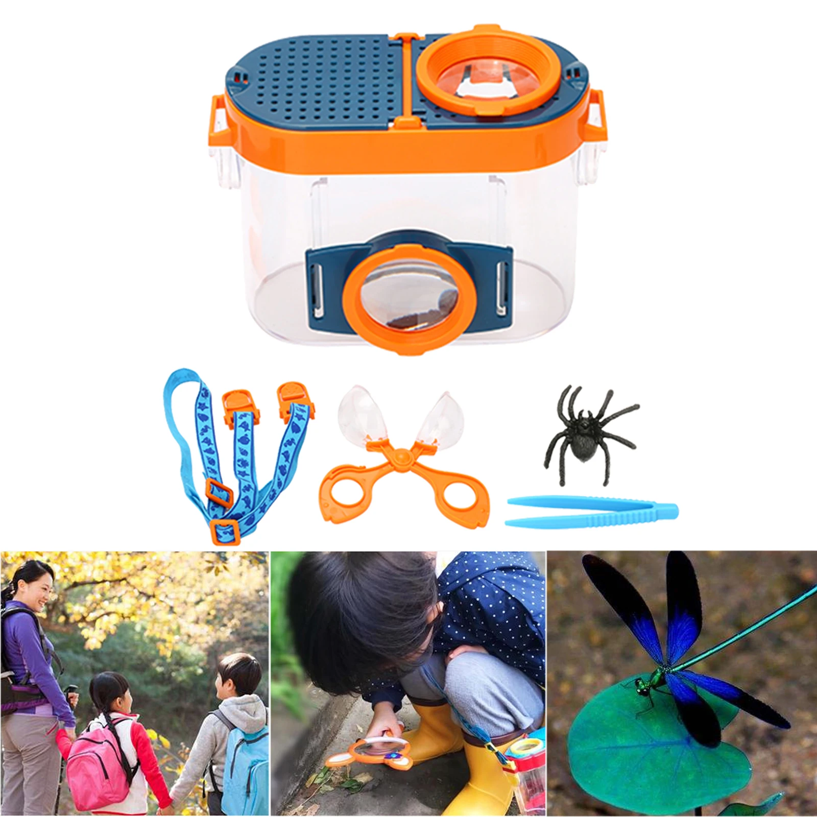 Insect Viewer with Magnify Microscope Backyard Explorer Outdoor Toy Insect Bug Viewer Magnifying Viewers