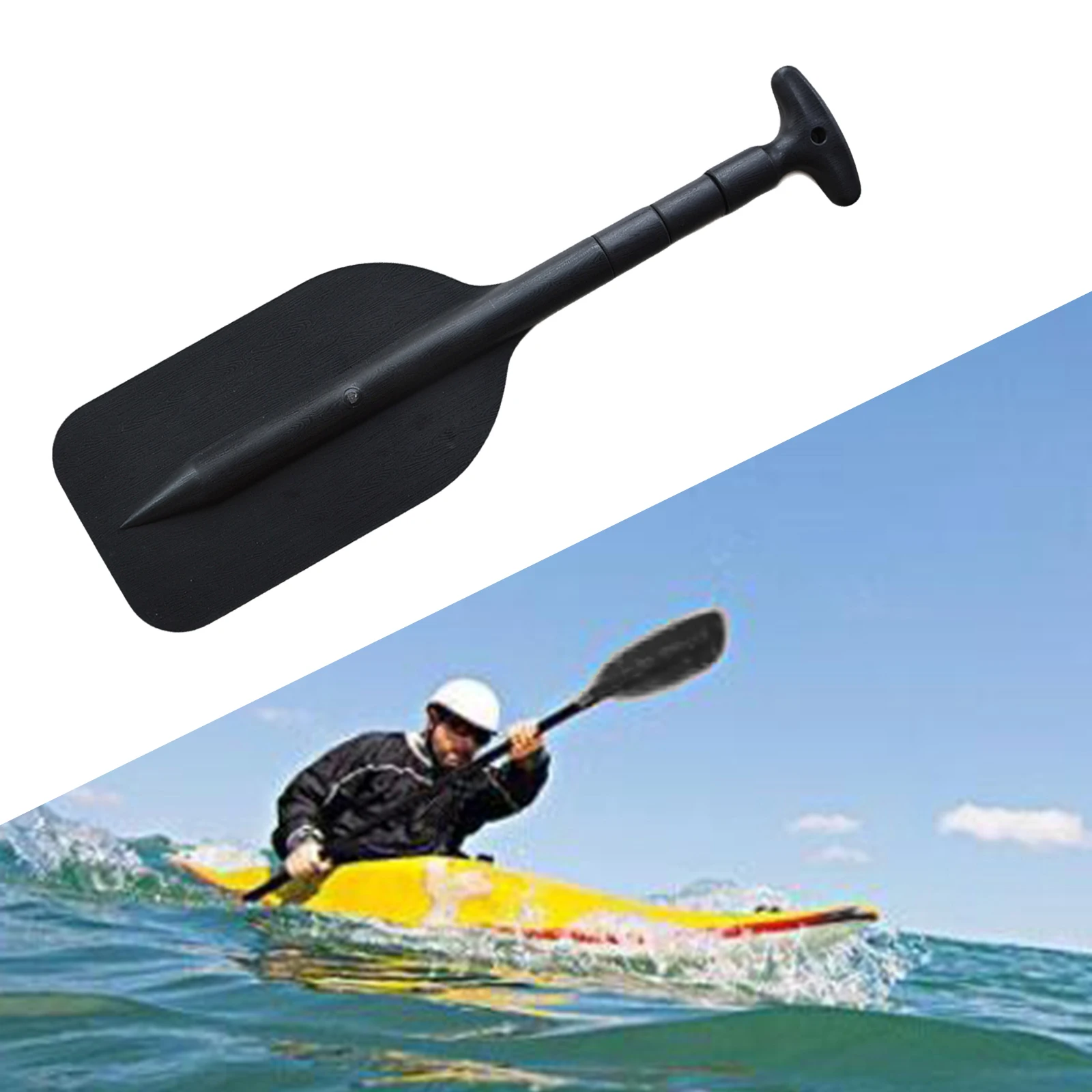 Folding MIni Kayak Propel Paddle Oar Rafting Safety Marine Boat Supplies