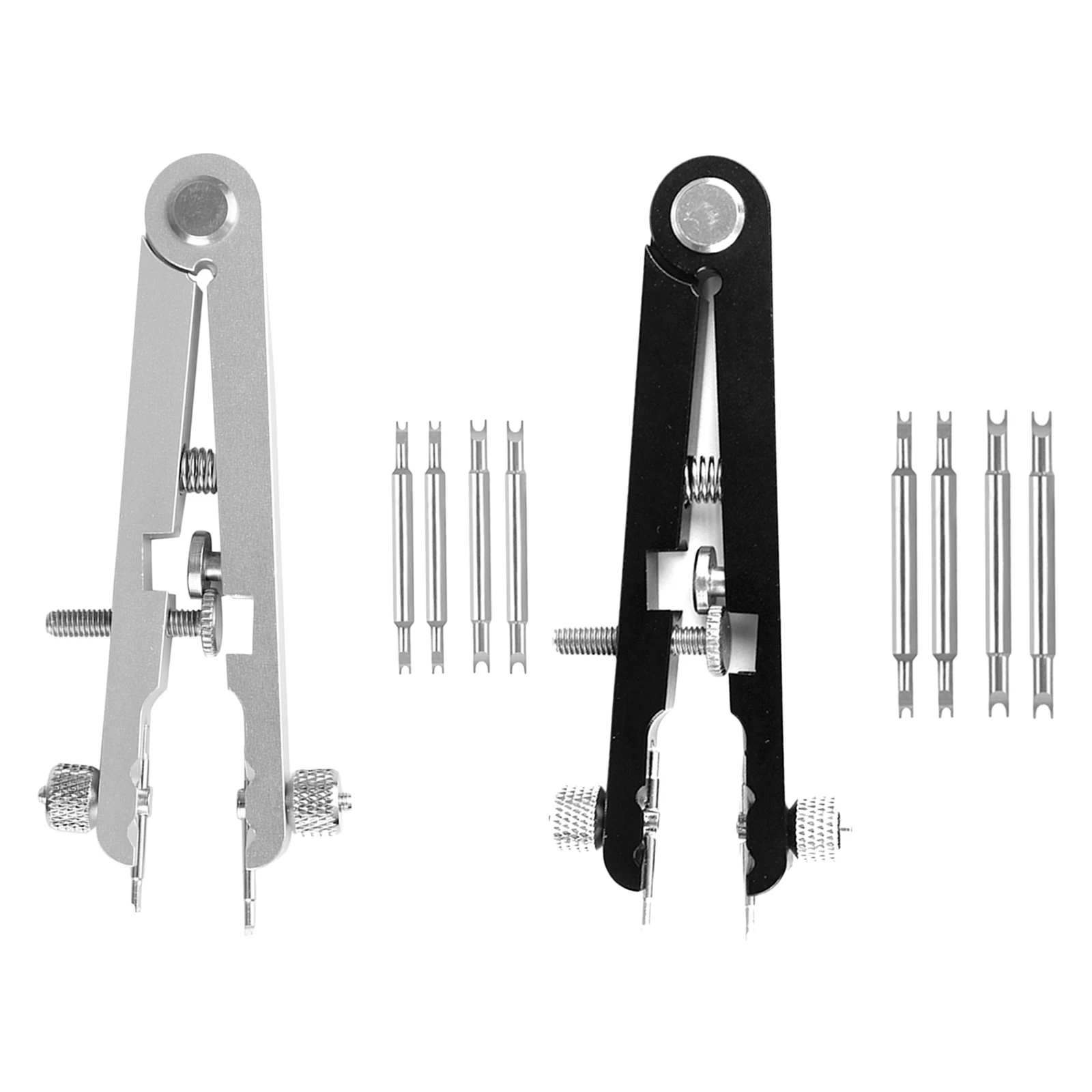 Watches Spring Bar Repair Tool Tweezer V-Shaped Disassembly Dismantling with 4 Pins 6825 Strap Band Removal Removing Tools