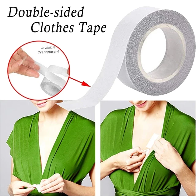 8M Women Clear Double Sided Tape For Clothes Dress Body Skin Adhesive  Sticker Transparent Anti-Exposure Adhesive Sticker Strip - AliExpress