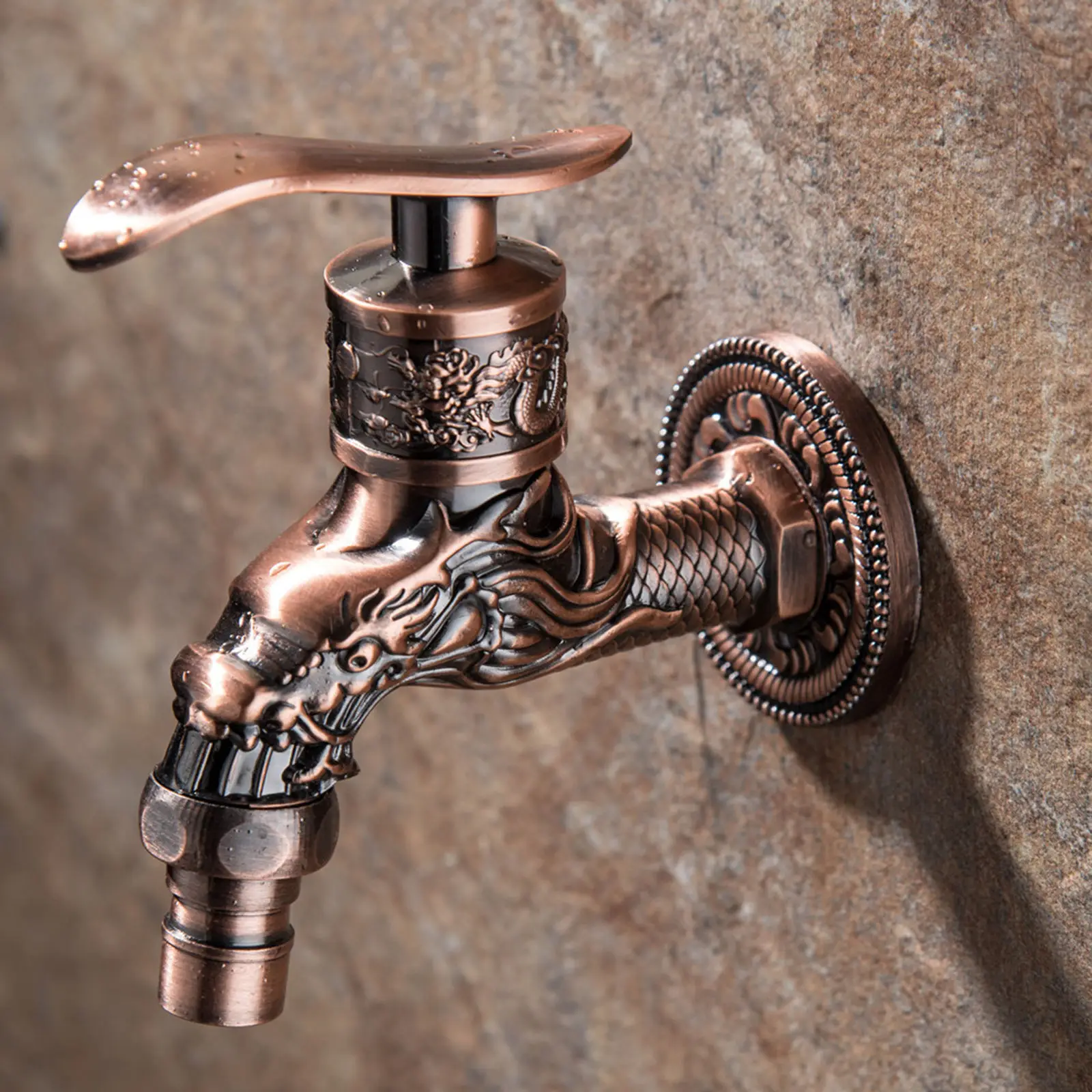 Outdoor Garden Wall Mount Faucet Indoor Home Decorative Bibcock Washing Machine Mop Water Tap Bathroom Bathtub Kitchen Faucet