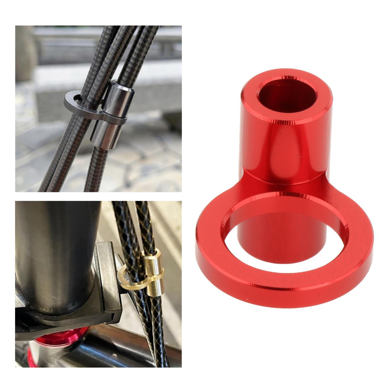 Durable Bike Brake Cable Buckle Guide Bicycle Tube Bike Frame Clamp Rose Red Bicycle Brake Cable Wire Clamps Oil Tube Parts