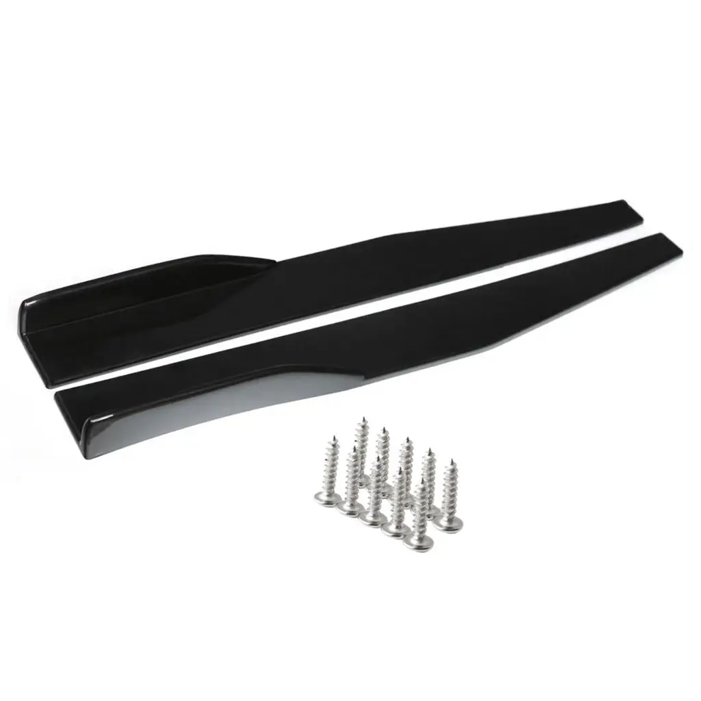A Pair Of Side Skirts Made Of Plastic With 10 Screws 75x4,5x5cm