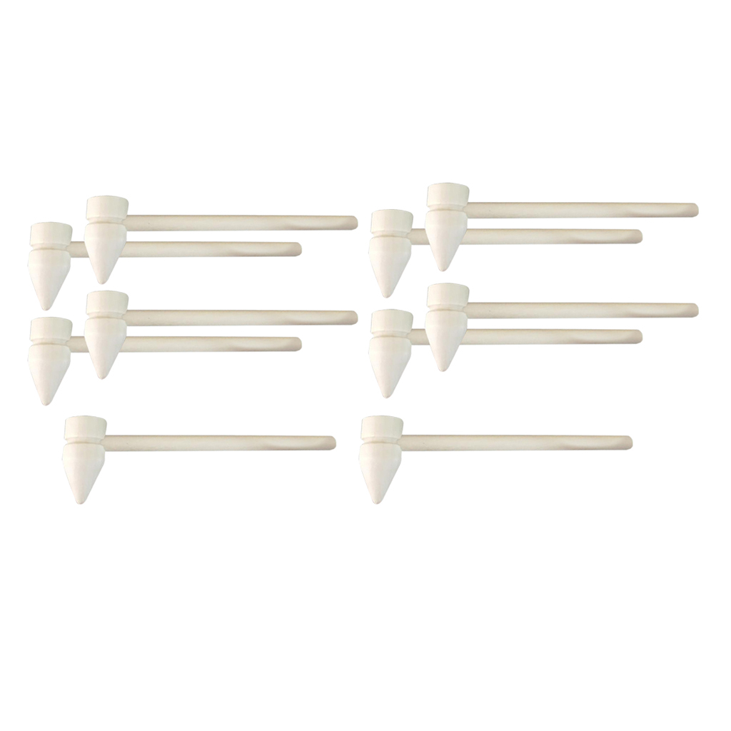 10Pcs Natural Unfinished Wood Mallet Leathercraft Punch Hammer The Well-Balanced DIY Woodworking Mallet for Jewelry Making