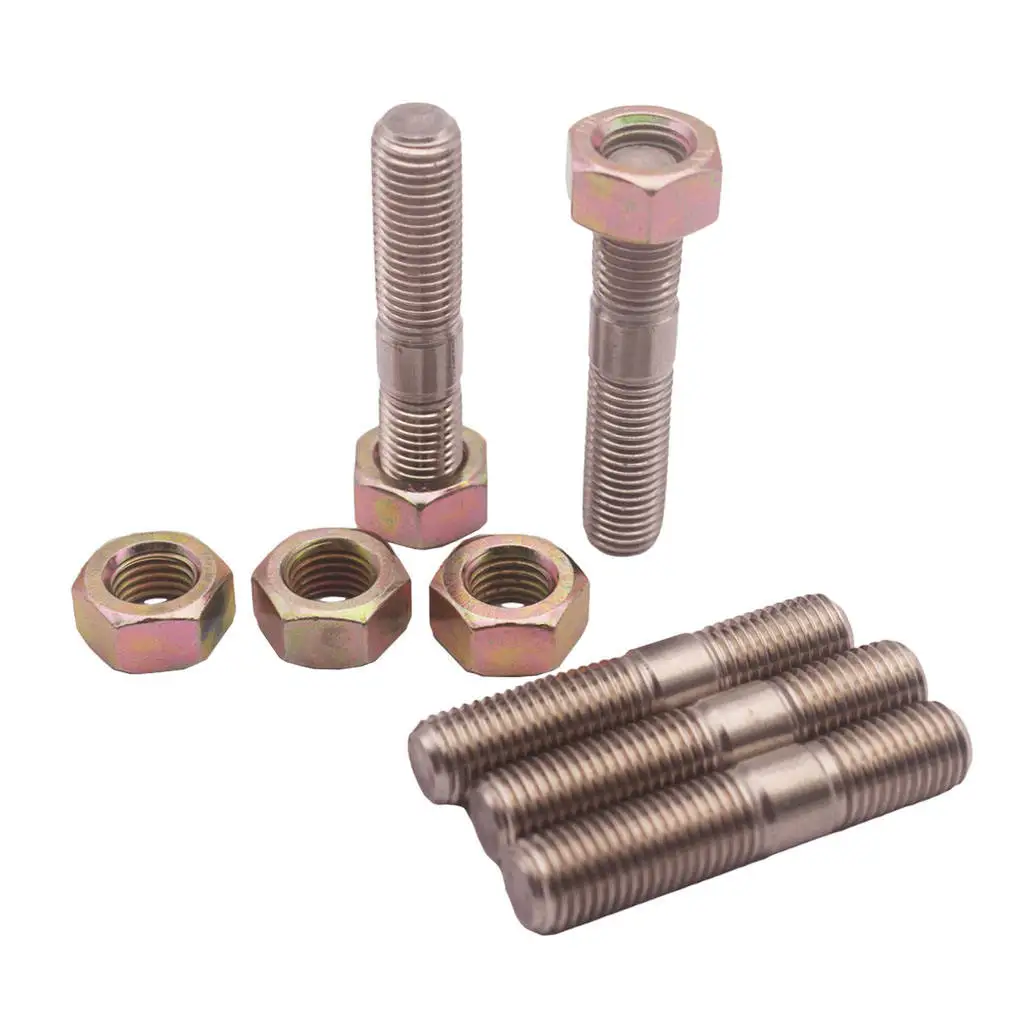 5x M10x1.25mm 50mm Turbo Stud Nut Kit Fit For   TD05H, TD06 Turbos