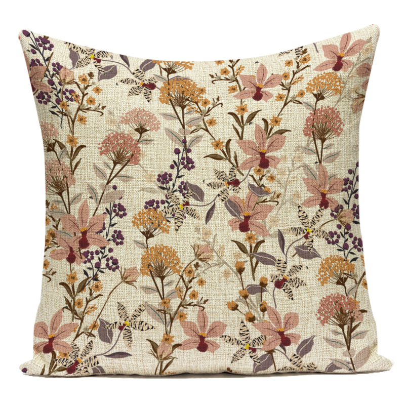 Dekorative Kissen Fall Pflanze Blume Sofa Hause Kissen Kissen Abdeckung für Wohnzimmer Almofadas Hause Dekoration – Detail 4