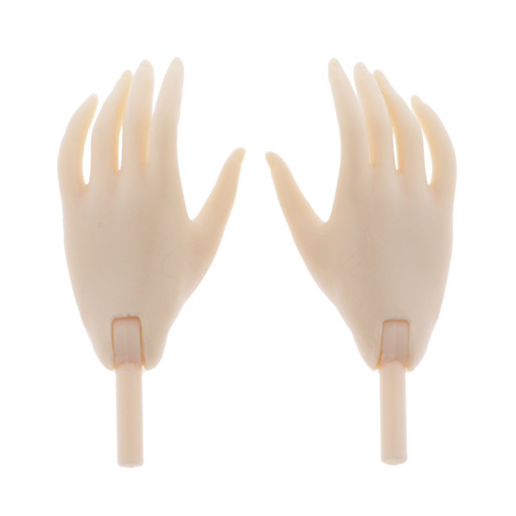Flexible Jointed Hands Doll Body Accessory for 1/4 BJD SD Doll White/Yellow Skin