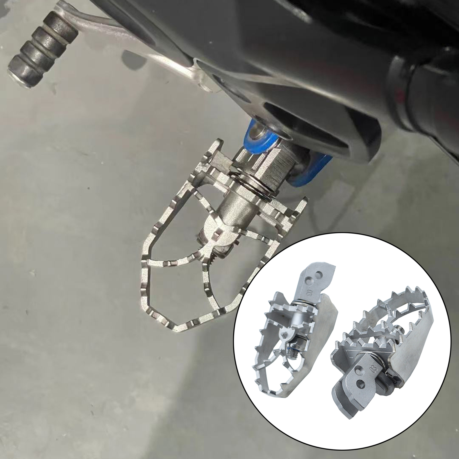 Dirt Bike Motorcycle Rotating Foot Pegs Pedal Footpegs Foot Rest Fit for DUCATI MULTISTRADA 950 for Scrambler 400 800 1100
