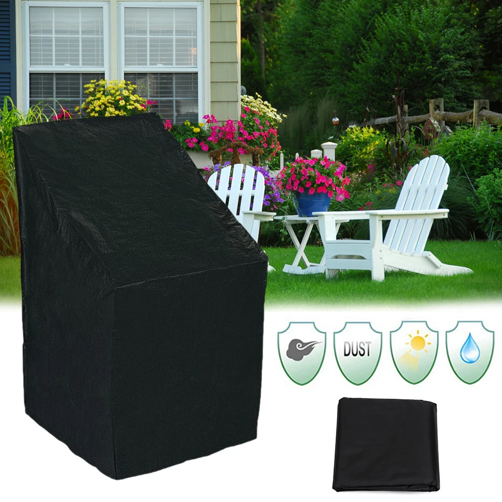 Green Waterproof Outdoor Garden Patio Furniture Stacking Chair Cover Protector 