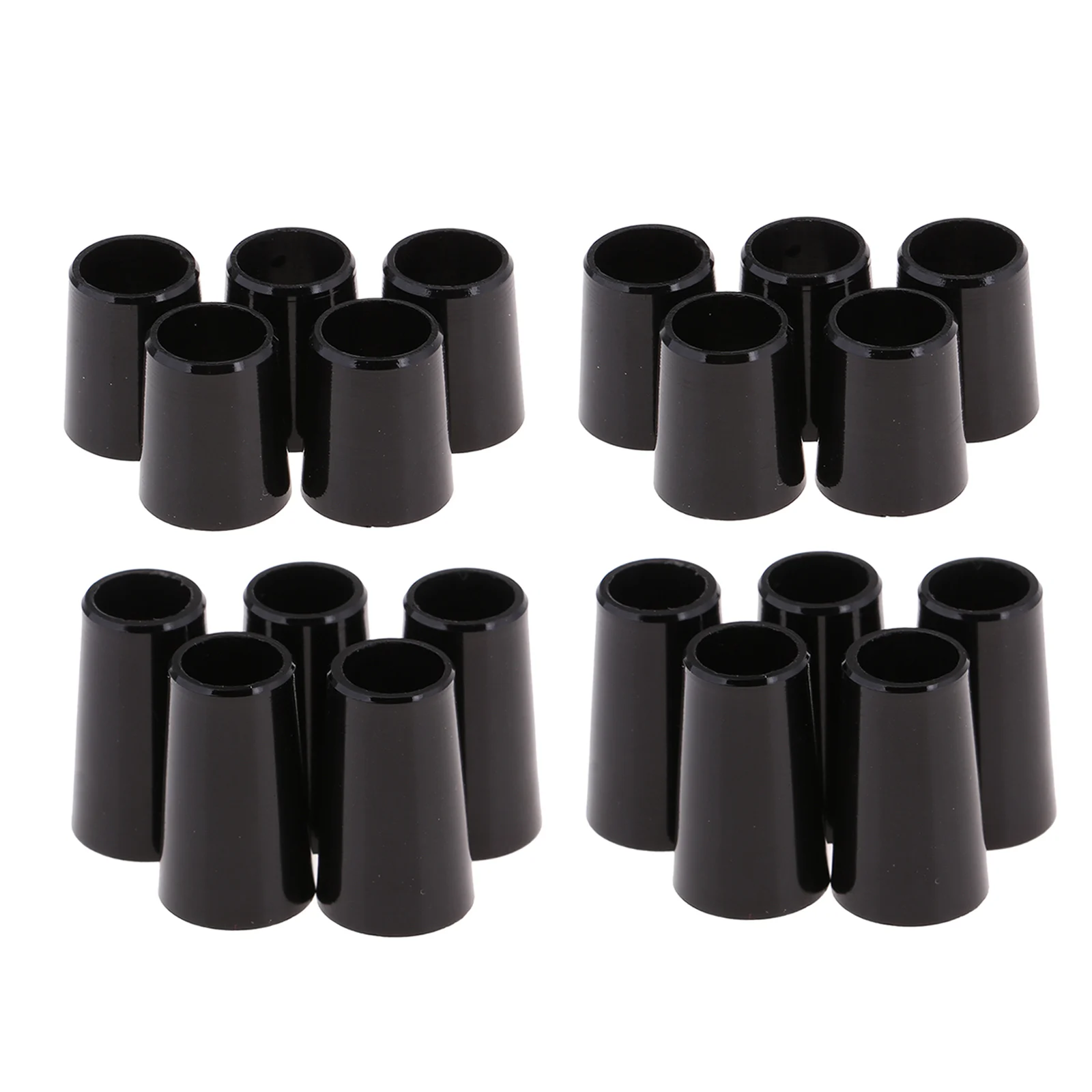 20 Pack .370/.335 Black Golf Ferrules for Irons Wood Shafts Club Accessories