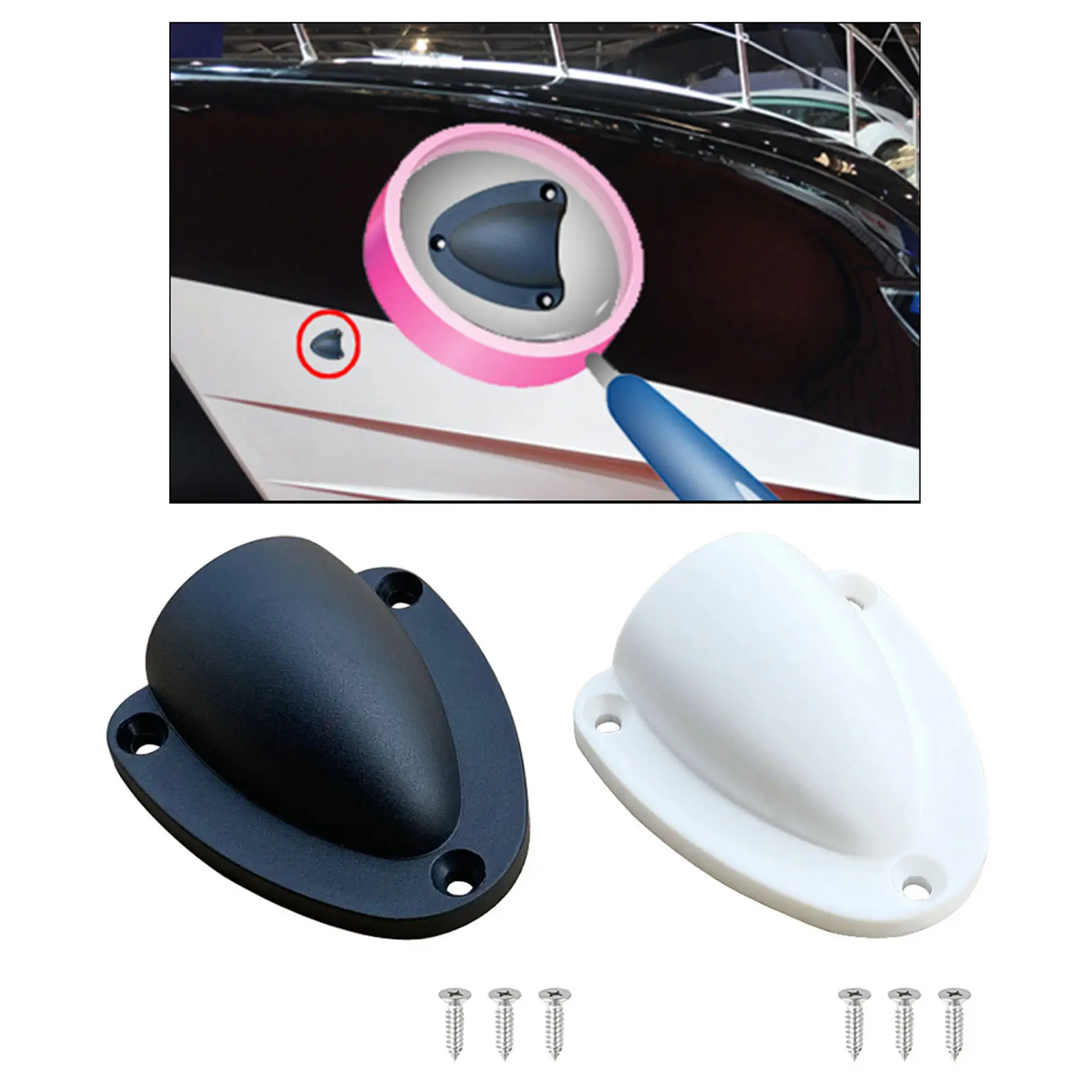New Durable Plastic Boat Ventilator Midget Wire Vent Cover UV Weather Resistant Boat Accessories