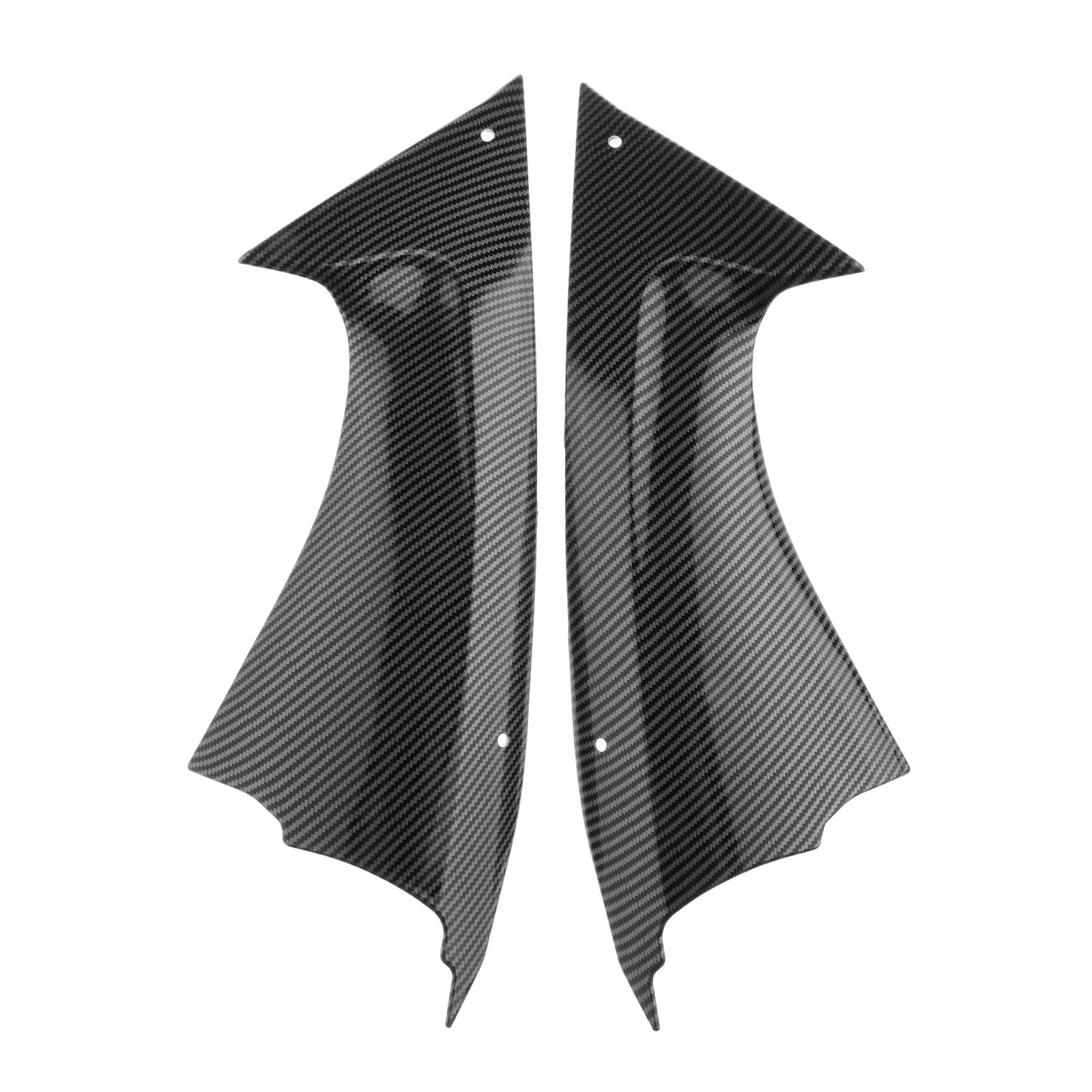 Left & Right ABS Motorcycle Accessories Gas Tank Side Trim Covers Fairing Bodywork Fit Yamaha YZF-R6 R6 2008-2014 Black