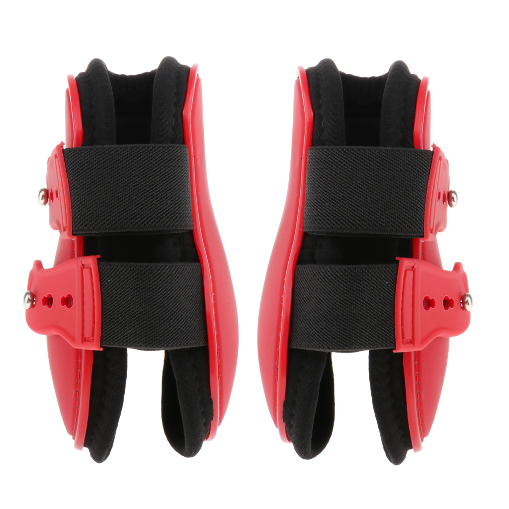 1 Pair Open Front Horse Exercise Jumping Boots, Tendon Leg Support Boots for Training, Riding, Eventing