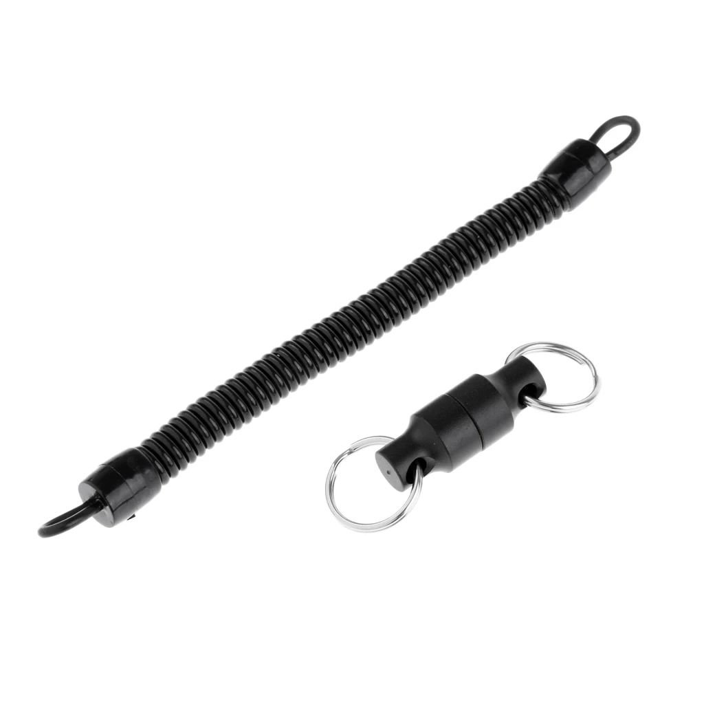 Aluminum Alloy Magnetism Buckle with Lanyard Fly Fishing Lanyard Magnetism Net Release