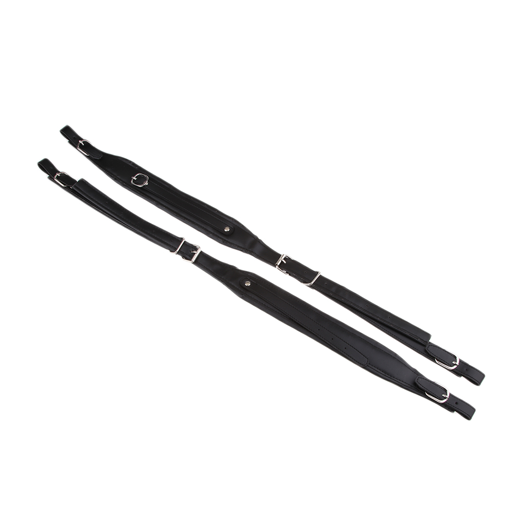 Adjustable Piano Accordion PU Leather Shoulder Straps for 80 96 120 Bass