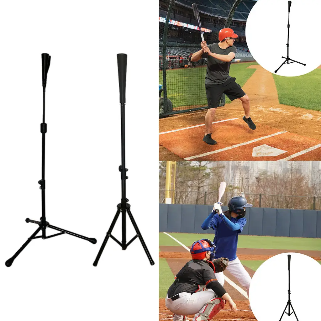 Collapsible Baseball Tee Softball for Youth Adult Training Tee Practice Hitting Batting Tee for Women Men