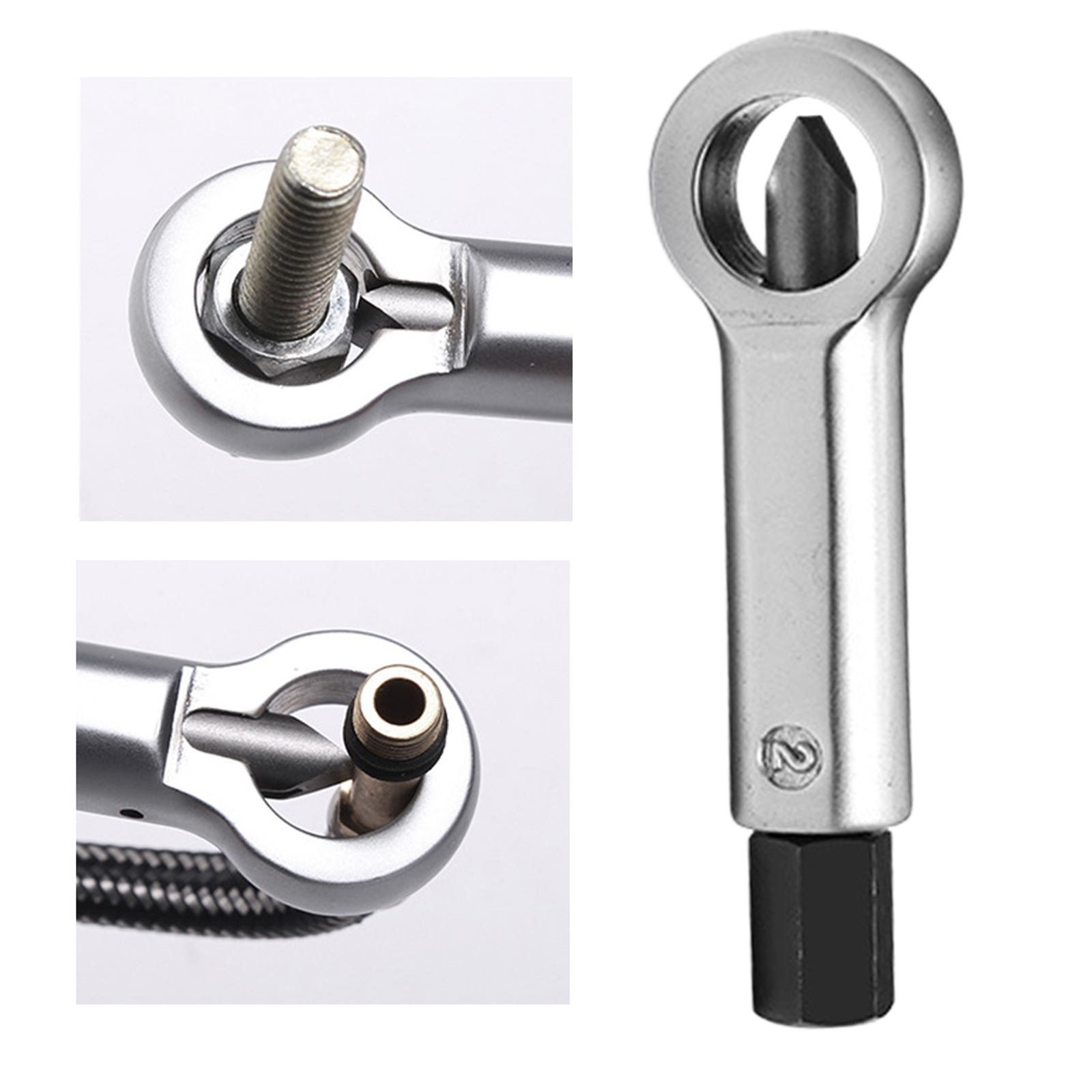 Compact Carbon Steel Adjustable Stuck Nuts Splitter Tools Rust Nut Breaker Manual Remover Extractor Hand Splitting Tool