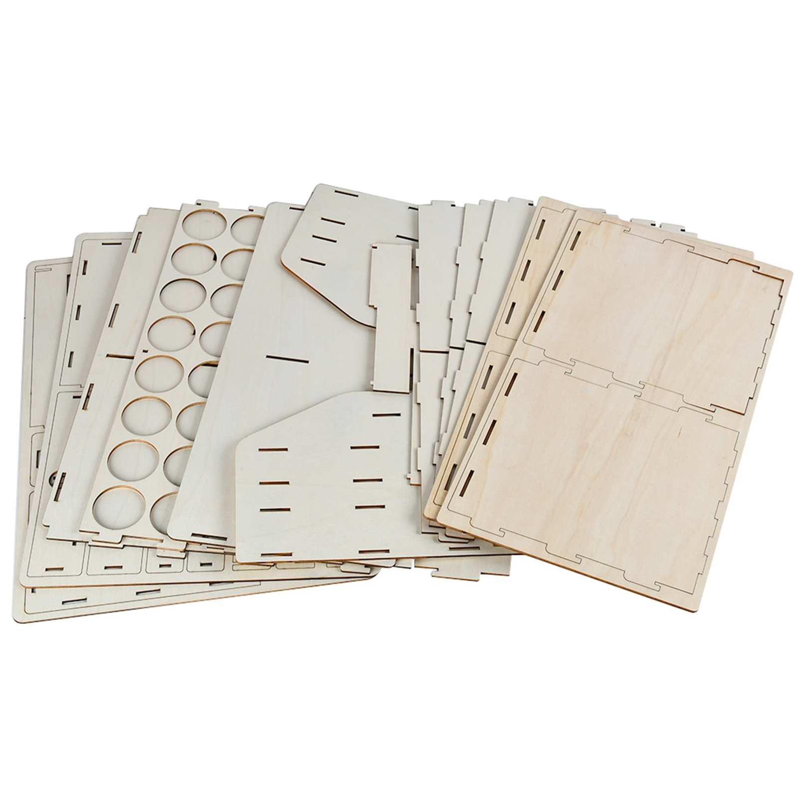 Pigment Bottle Storage Organizer Wooden Color Paint Ink Brush Stand Rack With Cabinet Drawer 42x30x19.5cm