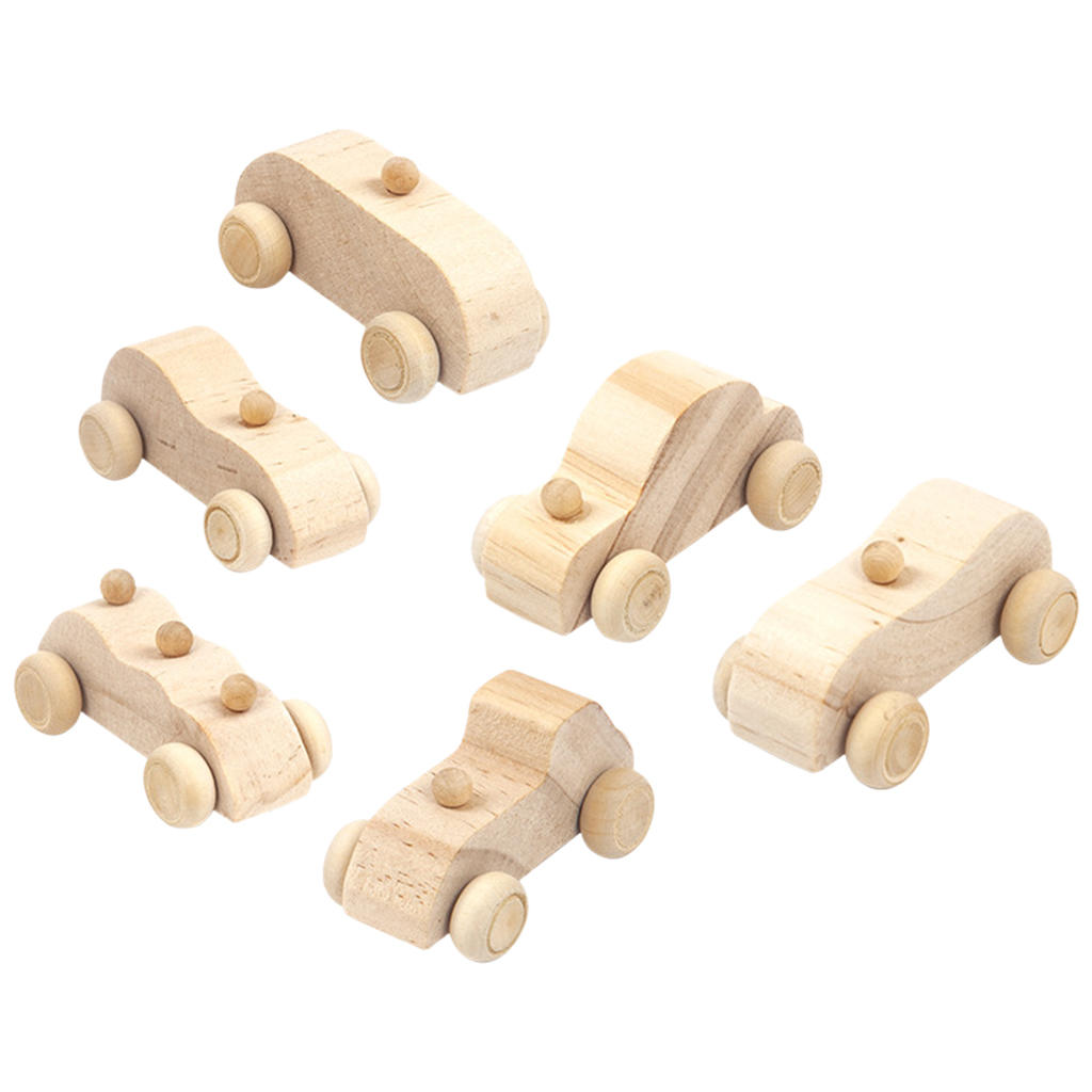 paintable wooden cars