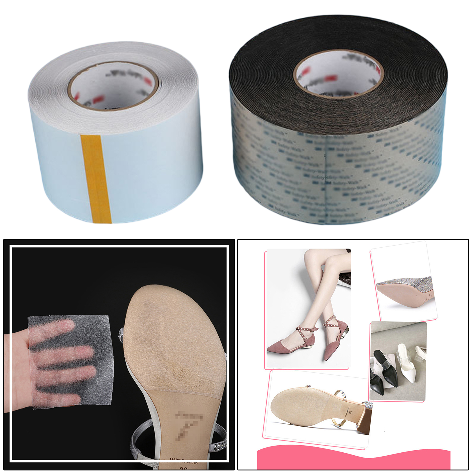 1 Roll Shoe Sole Stickers, Self-Adhesive Sole Cover Protectors for High Heels, Sneakers