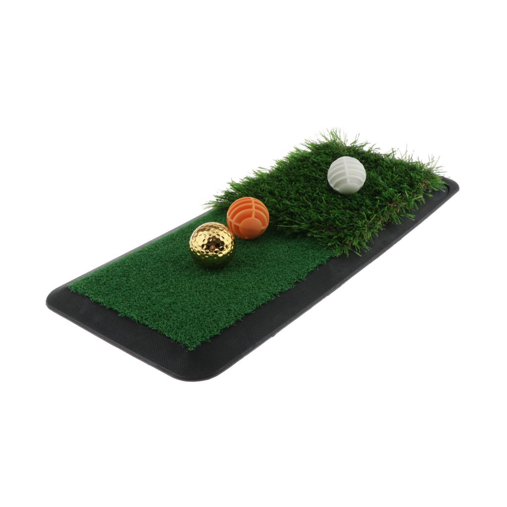 Golf Hitting Grass Mat for Indoor or Outdoor Practice - 18.5x7.87 inch - Performance & Deluxe
