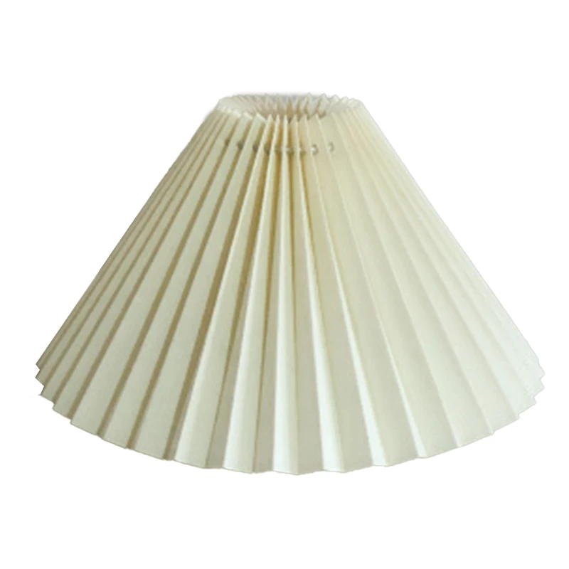 Details about   Pleated White Light Lampshade Cover Japanese Style Fabric Table Ceiling 25 45cm 