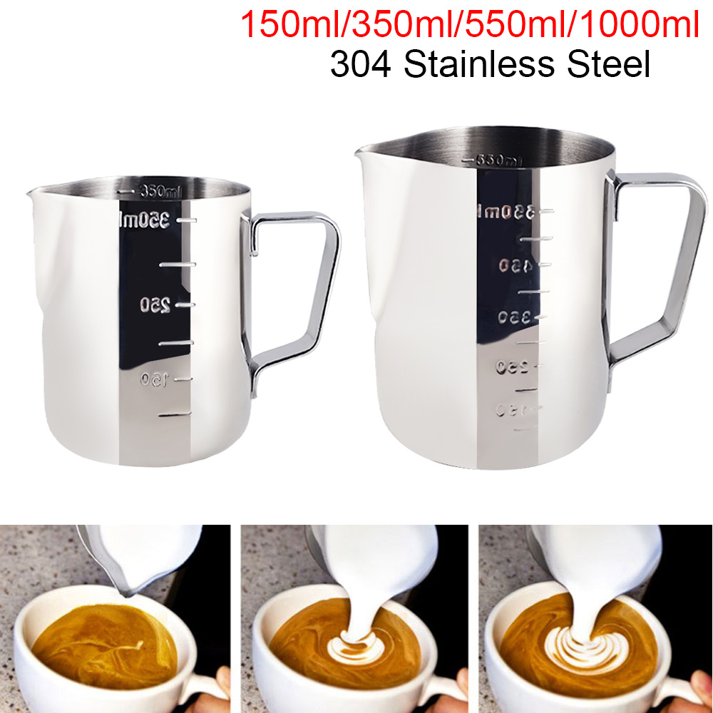 350/550ML Coffee Latte Milk Frothing Jug Milk Frother Pitcher