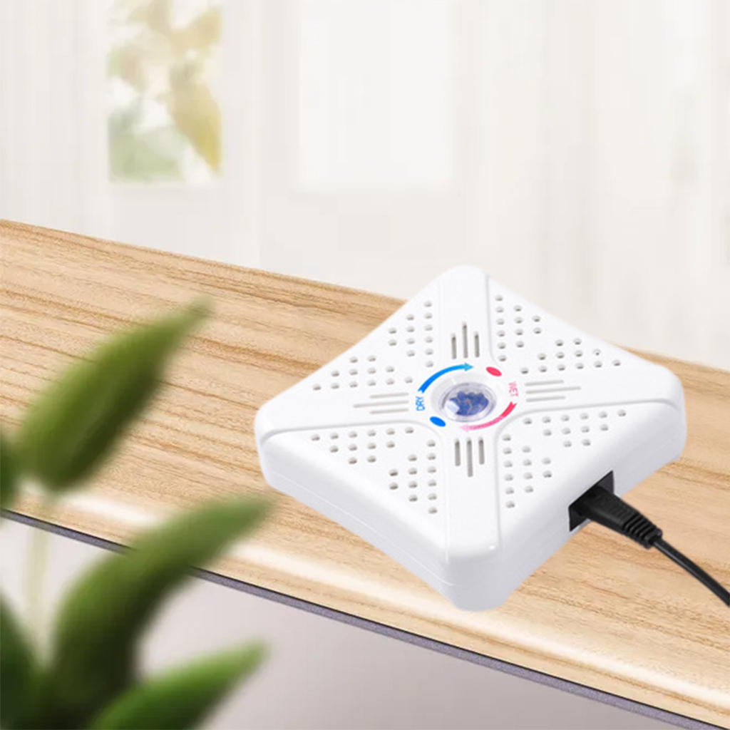 Mini Dehumidifier, with Silica Quiet Household Water Moisture Remover, Moisture Absorber, Air Dryer, for Shoe Cabinet Home Car
