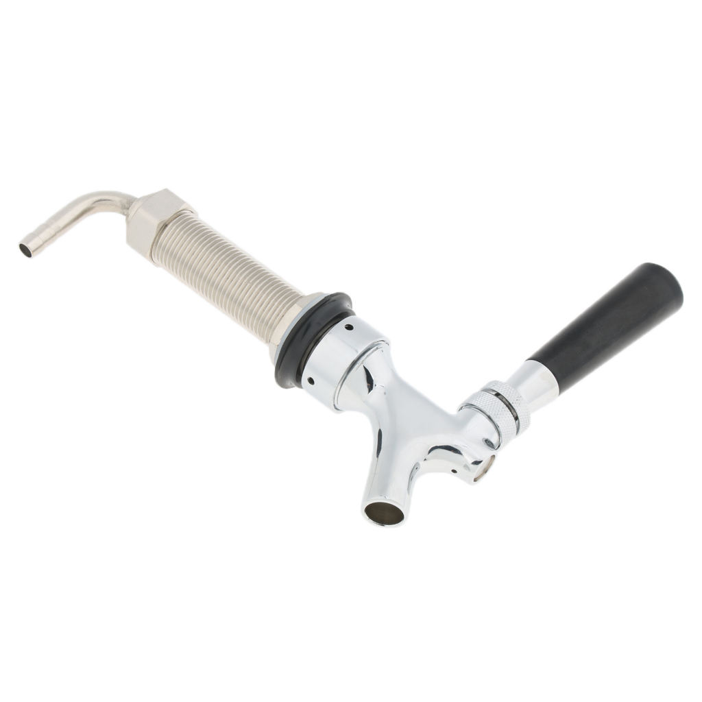 Chrome Draft Beer Faucet with long shank Combo Kit Kegerator Tap 95mm