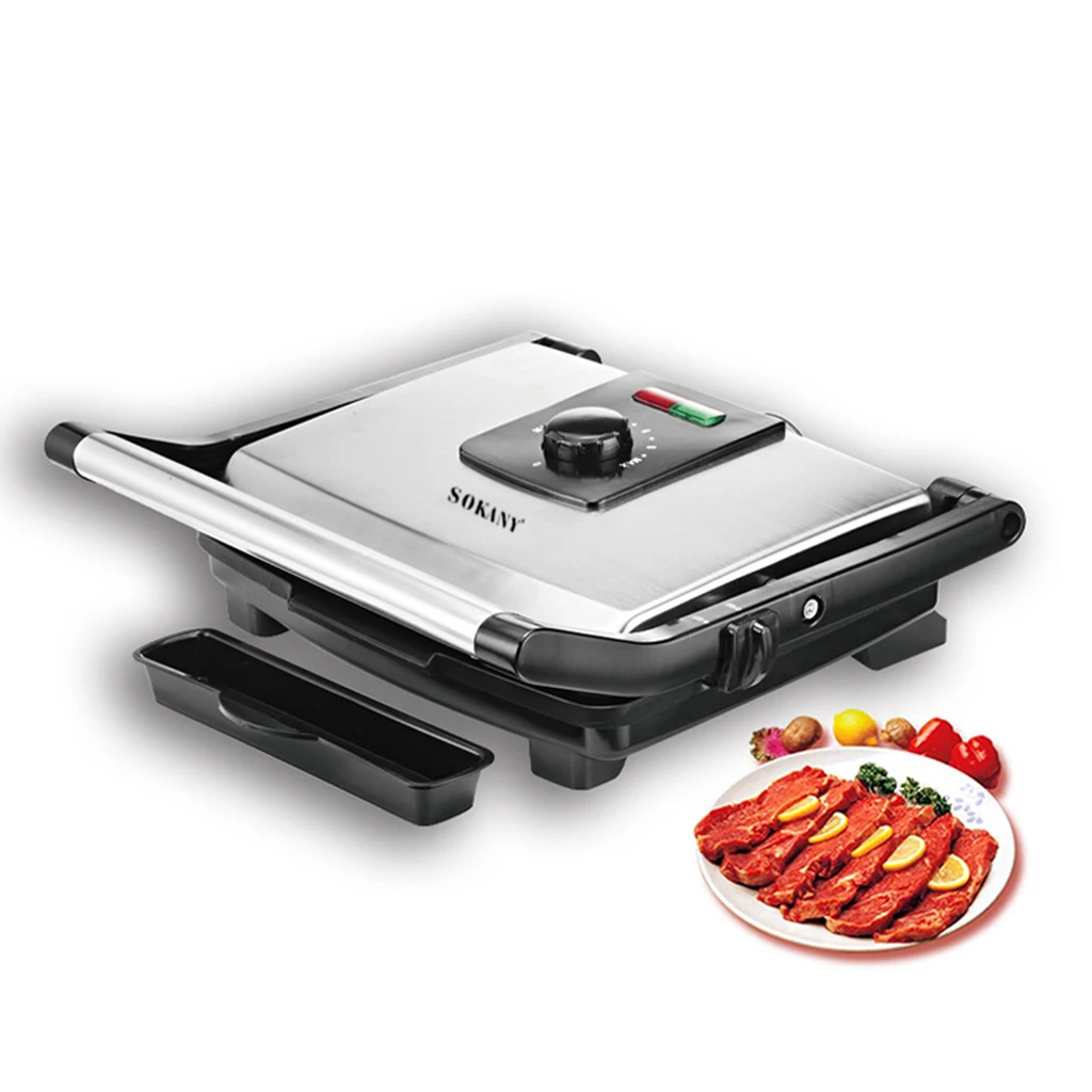 2000W Indoor Non Stick BBQ Barbeque Grill Plate Grill Appliance Electric Griddle Panini Maker Eu Plug