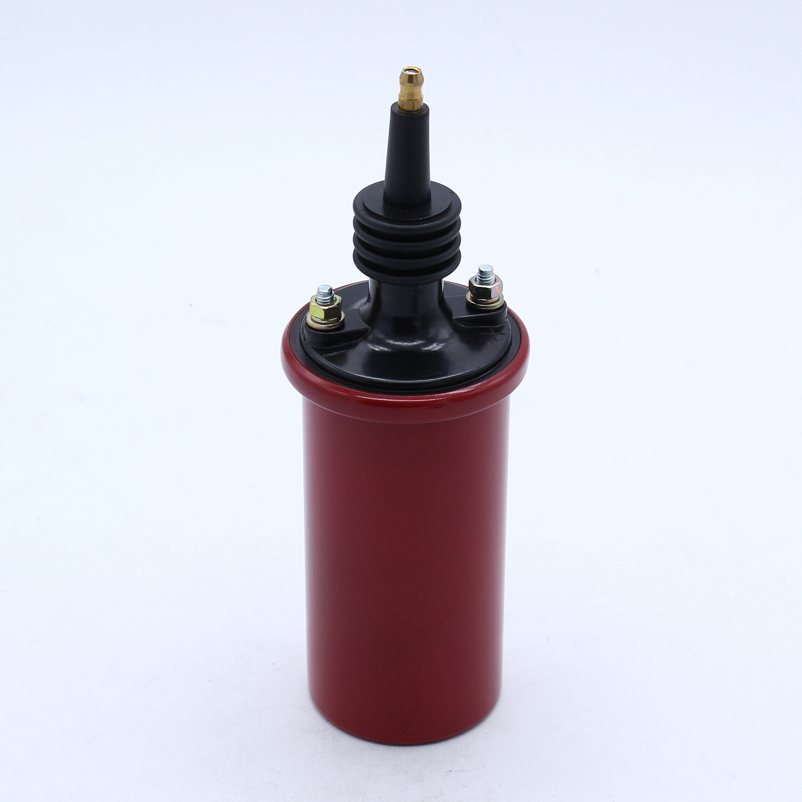 Red 8223 Blaster 3 Oil Filled Coil Ignition Coil Round without Label HEI-style Boot 45,000 Volts High Vibration